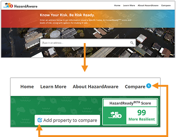 How to add a property to compare